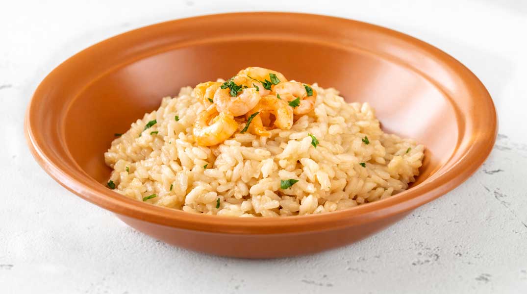 Orzo Risotto with Shrimp