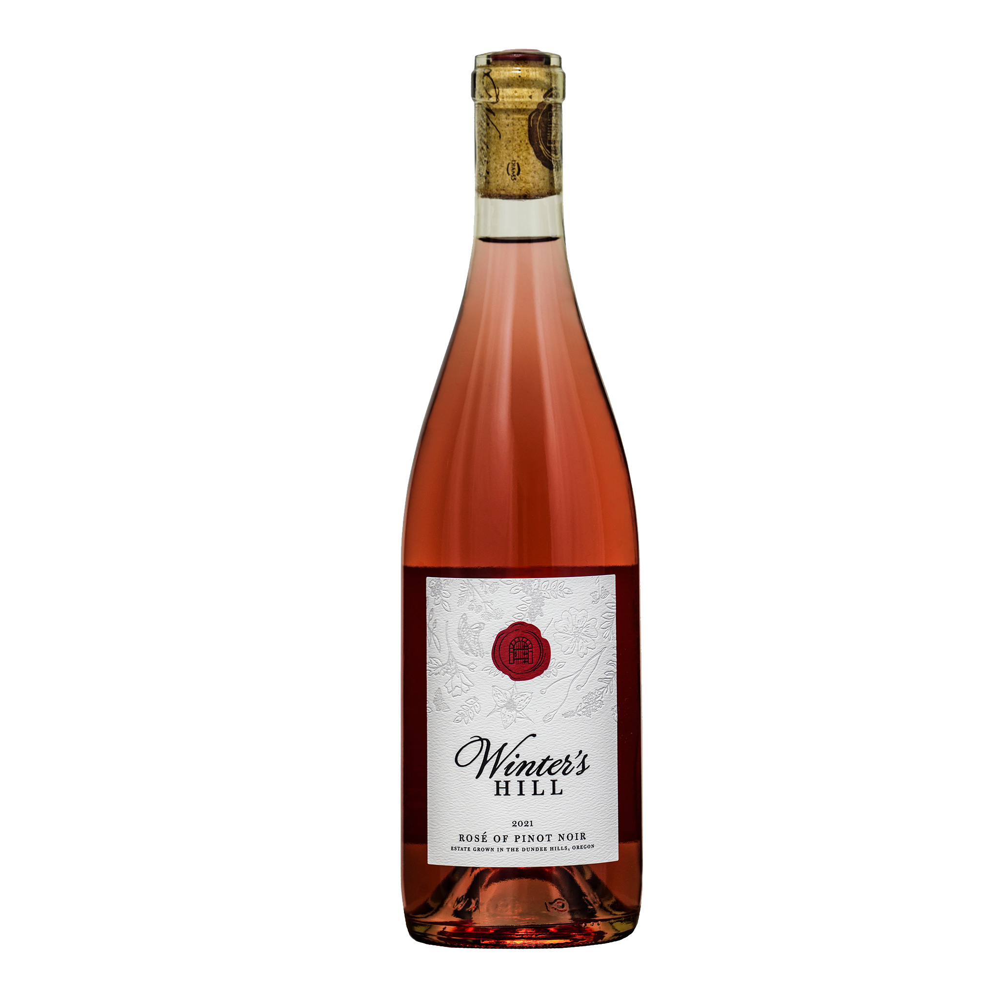 Bottle of rosé wine