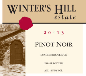 Winter's Hill Estate 2013 Pinot Noir Dundee Hills