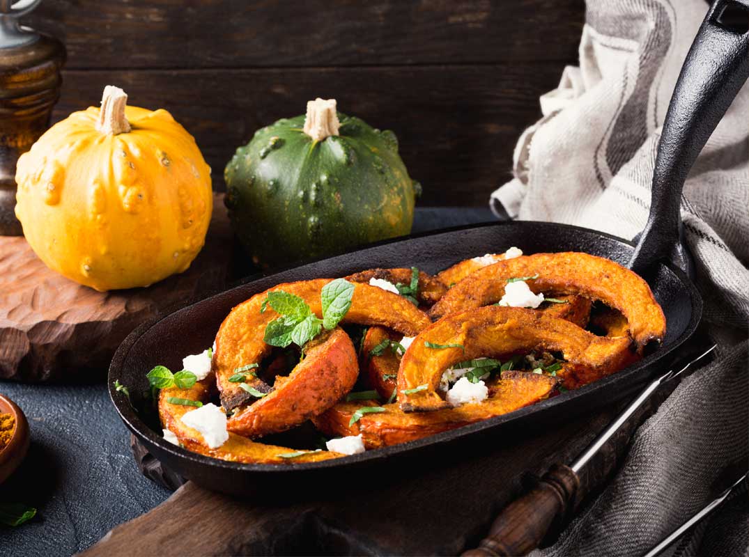 Roasted Squash and Mint