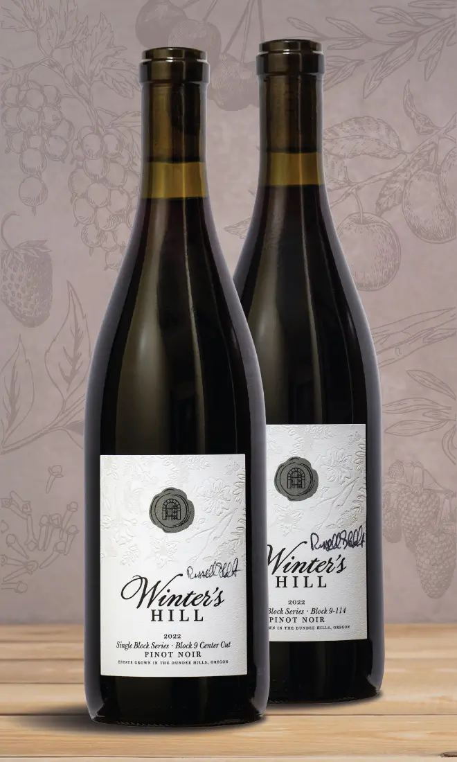 Now Available! Winter's Hill Estate Single Block Series Pinot noirs