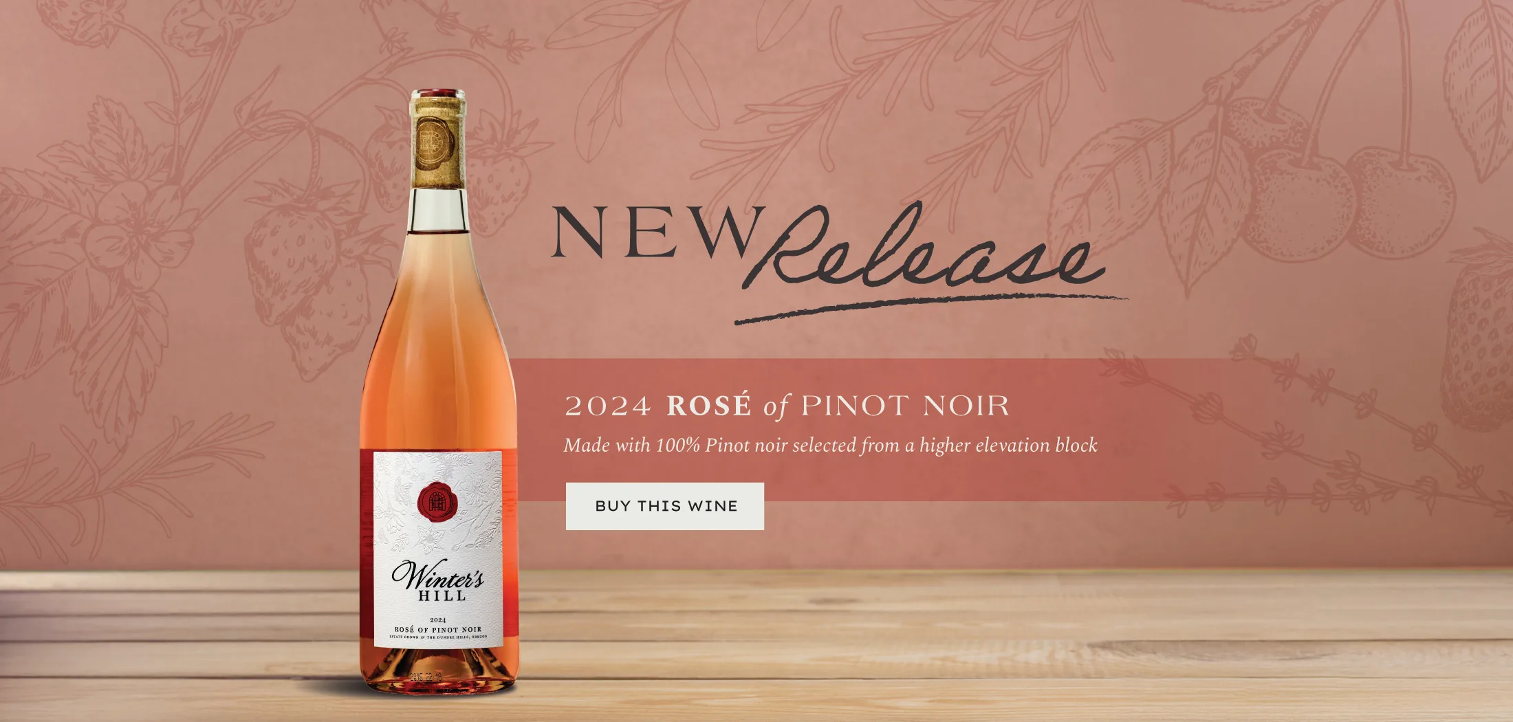 New Release from Winter's Hill - 2024 Rosé of Pinot noir