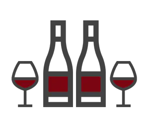 Two wine bottles with two glasses in a comparative wine tasting - Winter's Hill Estate - Winter's Hill Estate - Winter's Hill Estate Two wine bottles with two glasses in a comparative wine tasting